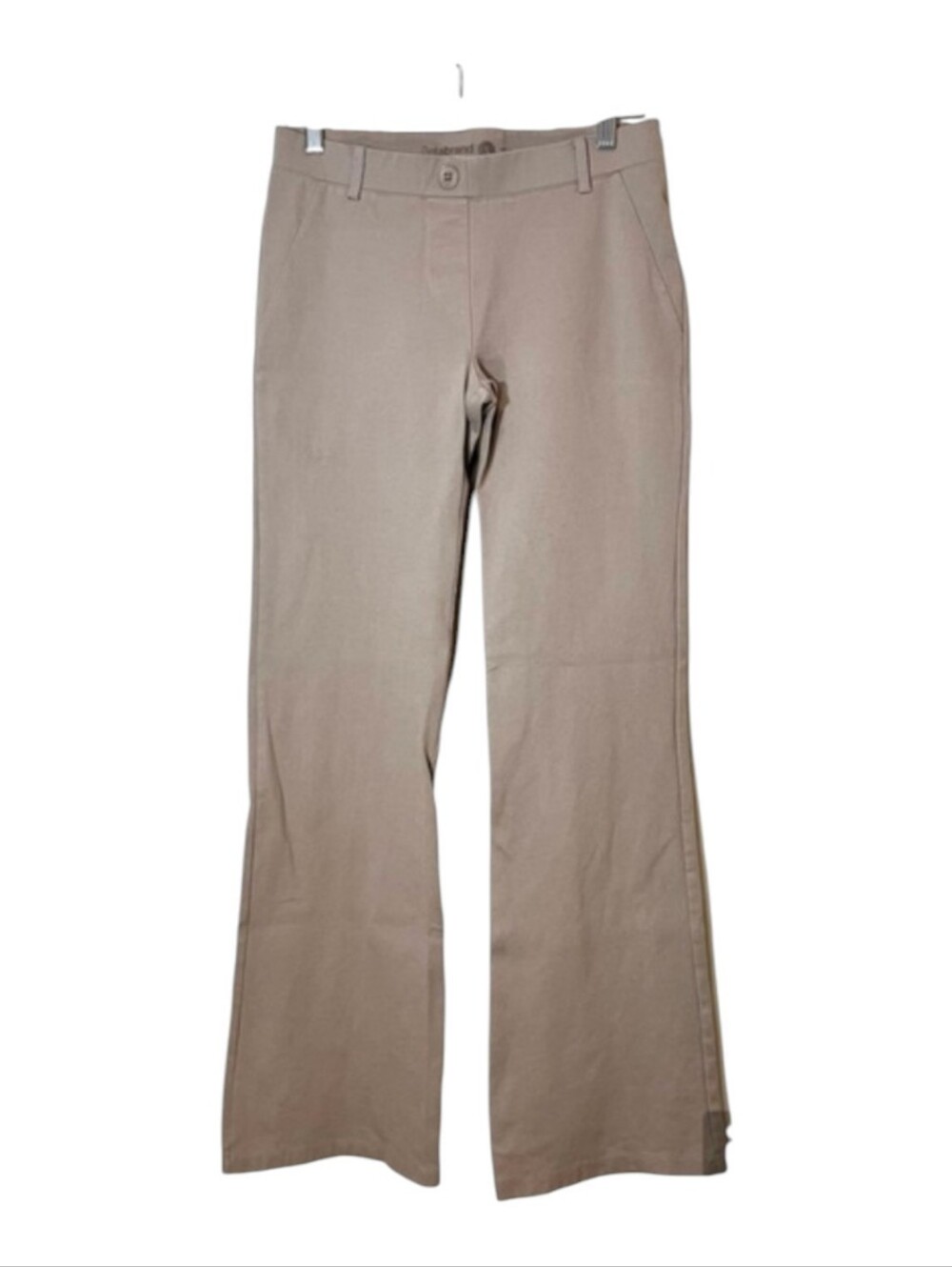 BetaBrand Classic Bootcut Dress Pant Yoga Pant Tan Khaki Twill - Size S
